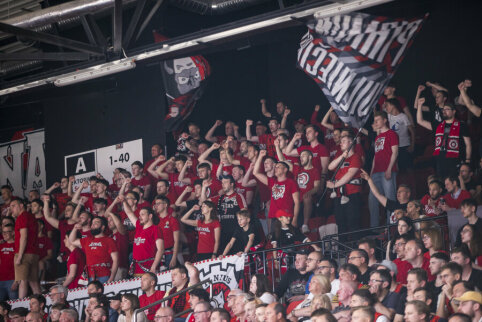 Vilniuje &bdquo;Hapoel&ldquo; ultras neteko savo vėliavos