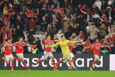 Neįtikėtina: Benfica vartininkas paskutiniu smūgiu i&scaron;plė&scaron;ė vietą į atkrintamąsias ir Realą paliko a&scaron;tuonių ta&scaron;kų atsilikime