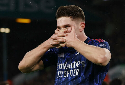 Arsenal i&scaron;vykos rungtynėse sutriu&scaron;kino Leeds United futbolininkus