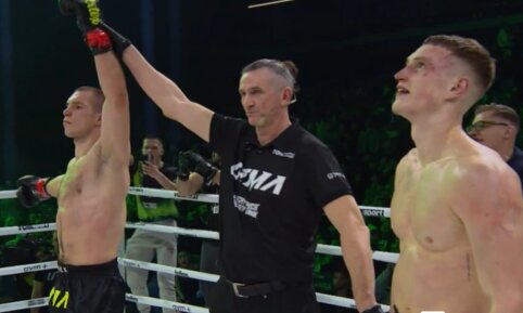 &bdquo;UTMA 16&ldquo; kulminacija: I. Pauliukevičius dramati&scaron;koje kovoje palaužė E. &Scaron;alkovskį