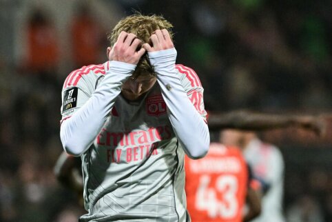 Lyonas su Angers klubu sužaidė lygiosiomis be įvarčių