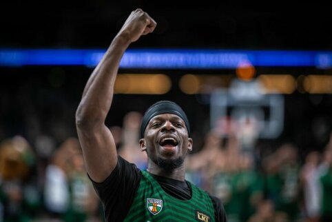 Pusfinalio pirmąją pergalę i&scaron;kovojęs &bdquo;Žalgiris&ldquo; turėjo pavargti prie&scaron; &bdquo;Lietkabelį&ldquo;