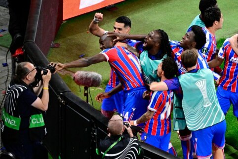 Konferencijų lygos nugalėtojai &ndash; &bdquo;Crystal Palace&ldquo; futbolininkai, dominavę prie&scaron; &bdquo;Rayo Vallecano&ldquo;