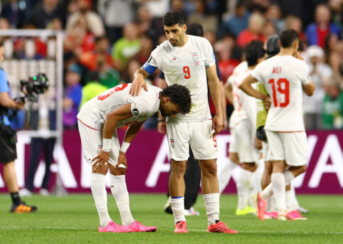 Irano kelias į pasaulio čempionatą &ndash; nuo Infantino melų iki dviejų skaudžių smūgių futbolo aik&scaron;tėje