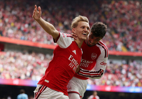 &bdquo;Man City&ldquo; sutriu&scaron;kino &bdquo;Arsenal&ldquo; ir laimėjo &bdquo;Community Shield&ldquo; mačą