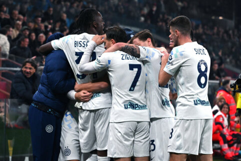 Italijos čempionas &bdquo;Inter&ldquo; i&scaron;kovojo milžini&scaron;ką pergalę