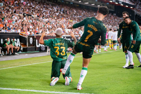&bdquo;Real Betis&ldquo; paskutinėmis minutėmis įveikė &bdquo;Valencia&ldquo;