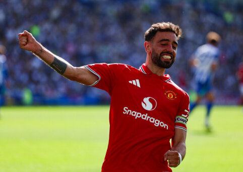 Bruno Fernandeso trijų įvarčių pasirodymas nulėmė &bdquo;Manchester United&ldquo; klubo pergalę