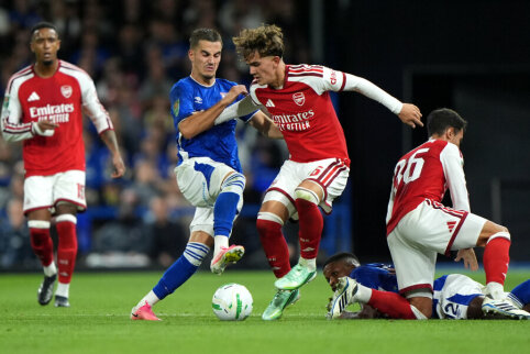 16-mečio dublis i&scaron;vedė Arsenalą į ketvirtąjį Lygos taurės etapą