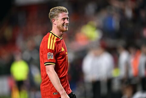 Užsidegęs K. De Bruyne nulėmė Belgijai pergalę Tautų lygoje