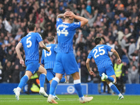 &bdquo;Brighton&ldquo; įveikė &bdquo;Crystal Palace&ldquo; net 5 įvarčiais