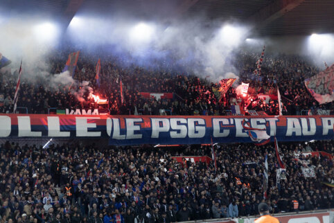 PSG triumfavo svarbioje dvikovoje ir pakilo į lygos vir&scaron;ūnę